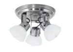 Aplique 3 Luces Base Red C/tulipa Acero San Justo - 18042 A