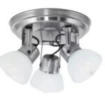 Aplique 3 Luces Base Red C/tulipa Acero San Justo - 18042 A