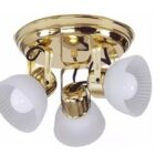 Aplique 3 Luces Base Red C/tulipa Oro San Justo - 18042 O