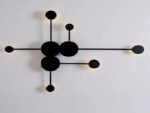 Aplique 6 Luces Led 30w Negro 180 Iluminacion - 19102 Art Ng - Imagen 2