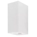 Aplique De Pared Bidireccional P/gu10 2 X 7w Recto Bl Bael - Cubo Bi Bl
