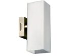 Aplique De Pared Difusor Rectangular Niquel Opal Sat. E27 Ticar - 4000 - Imagen 2