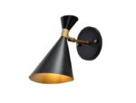 Aplique Pared Esmaltado Negro E27 Beat Wall 180 Iluminacion - 19037