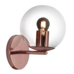 Aplique Tulipa Cristal Globo 15cm Cromo Ara Iluminacion - A15-160