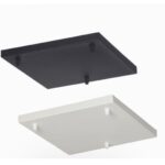 Base 300x300x15 X 4 Luces Cuadrada Platil/brillo Vignolo - Bb-l4-pb