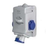 Base Mural Ip44 2p+t 16a 220v P Serie Optima Scame - 513-1653-2afs