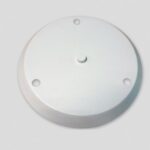 Base Piana Redonda P/3 Luces Bl Text. Punto Iluminacion - Bapi 3 Bt