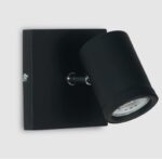 Cabezal Ruma 1l Gu10 Negro Vignolo - Ru-cabe-ng