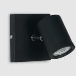 Cabezal Ruma 1l Gu10 Negro Vignolo - Ru-cabe-ng