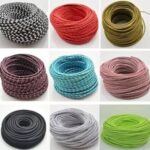 Cable Tela Unicolor Marron X Mt  180 Iluminacion - 401/mc/ma