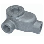 Caja De Paso Aluminio C/tapa Roscada 2 Vias 90* Der. 1/2" Npt (d) Delga - Exlr 17