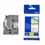 Cinta Negra Sobre Blanco 24 Mm Extra Adhesivo Brother - Tzes251