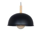 Colgante 1/2 Esfera C/detalle En Madera ø34cm Negro San Justo - Mc6612-02 - Imagen 2