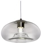 Colgante 1 Luz Base Redonda Transparente Ovni Agrelo - Ov/1tr