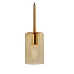 Colgante 1 Luz E27 Cristal Ambar Coco Fit 180 Iluminacion - 15056