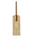 Colgante 1 Luz E27 Cristal Ambar Coco Slim 180 Iluminacion - 15055