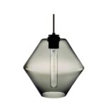 Colgante 1 Luz E27 Cristal Celeste Trip 180 Iluminacion - 15035/ce