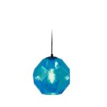 Colgante 1 Luz E27 Cristal Turquesa Birk 180 Iluminacion - 15036/tur