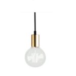 Colgante 1 Luz E27 Metalico Con Base Cobre Apu  180 Iluminacion 19074/co