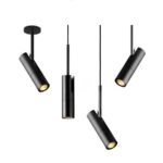 Colgante 1 Luz Gu10 60x200mm Negro The Spotversatil 180 Iluminacion - 15082/ne