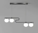 Colgante 4 Luces G9 Negro Ups 180 Iluminacion - 18010 Ne