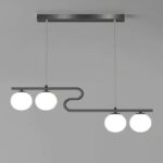 Colgante 4 Luces G9 Negro Ups 180 Iluminacion - 18010 Ne