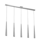 Colgante 5 Luces Led Acero Konos Ronda Iluminacion - 20405ac