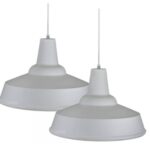Colgante Aluminio Pintado D40 H28 Blanco Rolux - 400 Bl