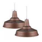 Colgante Aluminio Pintado D40 H28 Cobre Rolux - 400 Co
