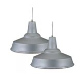 Colgante Aluminio Pintado D40 H28 Gris Rolux - 400 Gr
