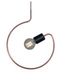 Colgante Barral Circulo Negro 1l E27 San Justo - Wa6673 Ng