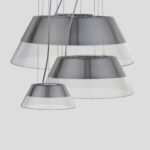 Colgante Bie 3 Ni/mate Tulipa Trans. 2xe27 Punto Iluminacion - Co Bi3 Nmt 260