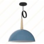 Colgante Campana Grande Alum. Semiesfera Oxido C/cable 1 Mt. Spots Line - Bell03-ox