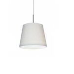 Colgante Conico Lino Egipcio Con Tapa Negro 40cm Diam Liv Luz Del Siglo - Co7410-02ng-yln