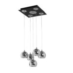 Colgante Cuadrado 5l Cobre Negro Tex. Don Bell - 637/5 Txng