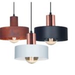 Colgante De Chapa 1 Luz C/pantalla ø20cm Bl/cobre Balcarce San Justo - 3001-51