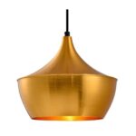 Colgante Esmaltado Oro Satinado E27 Beat Fat  180 Iluminacion - 19012/or