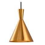 Colgante Esmaltado Oro Satinado E27 Beat Tall  180 Iluminacion - 19011/or