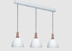 Colgante Irlanda 3 Luces E27 Negro C/haya C/k5 80 Cm Vignolo - Li-0253nh