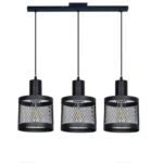 Colgante Pant. Malla Met Negro Diam 15cm E27 3l San Justo - Cr6676-02