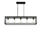 Colgante Rectangular Hierro 5l E27 97x20x26cm Oxido San Justo - Cr6653-19 Ox