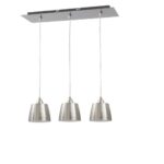 Colgante Trapecio Chico 3l Negro C/bl Base Recta Don Bell - 682/3c-ngbl-st