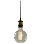 Colgante Vintage Completo Con Base Cobre Viejo Vinyl  180 Iluminacion - 19070/co