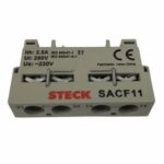 Contacto Auxiliar Instantaneo Frontal 1na + 1nf Steck - Sacf11