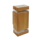 Difusor Biidireccional Aluminio Recto 2xgu10 Negro Walnut Ii  180 Iluminacion 38045/bi/ma