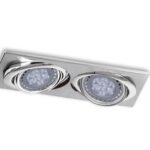 Embutido 2 Ar111 Gu10 Acero Gam Iluminacion - 3520e