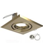 Embutido Cuad Movil Aluminio Gu10 Cobre Logos Iii  180 Iluminacion- 49004/gu10/co