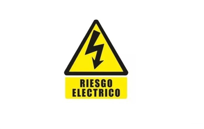 Etiqueta Autoadhesiva Riesgo Electrico Grande Gabexel - Ts-2 - Imagen 2