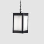 Farol Hierro C/vidrio Arenado Mediano C/cadena Ng Ferrolux - Fc-147