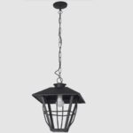 Farol Hierro Colonial Grande P/colgar Negro Ferrolux - F-113 C